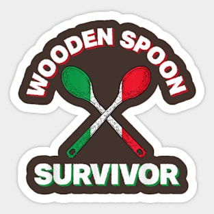 Wooden spoon survivor Sticker